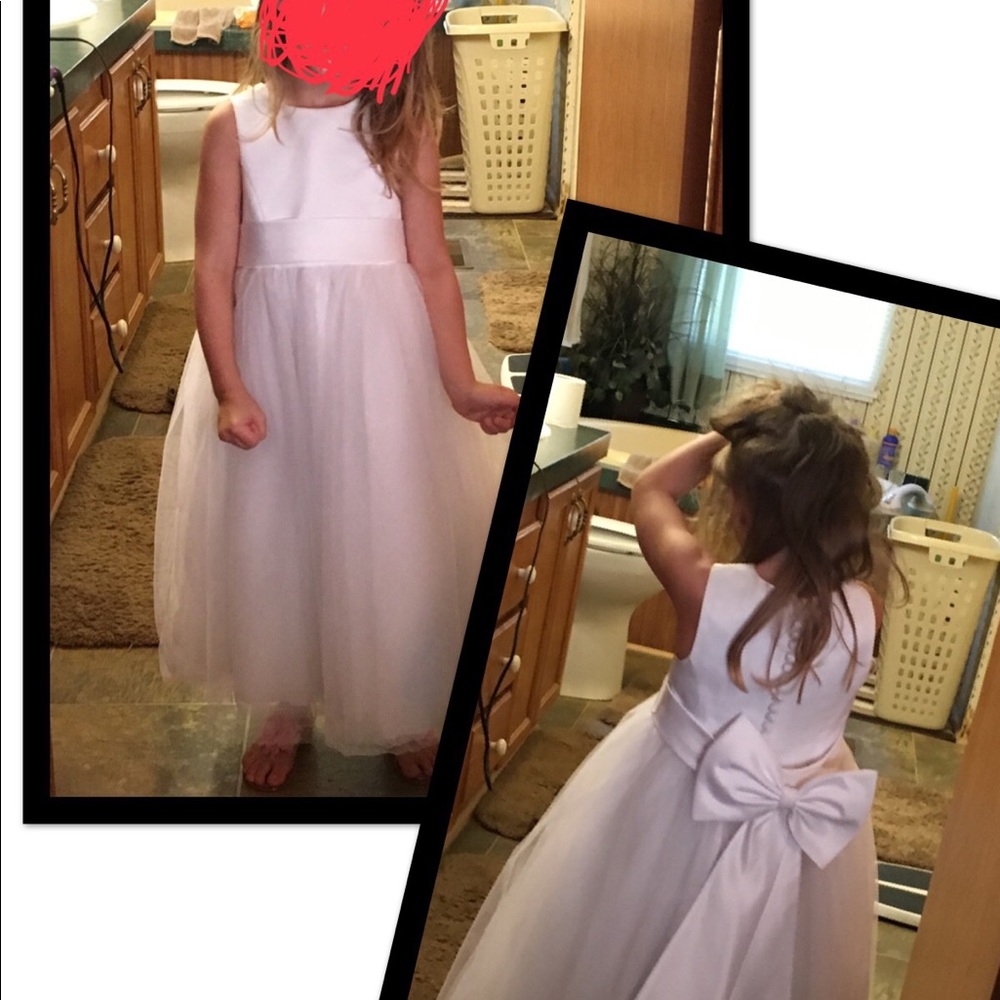 David’s Bridal Flower Girl Dress with Accessaries